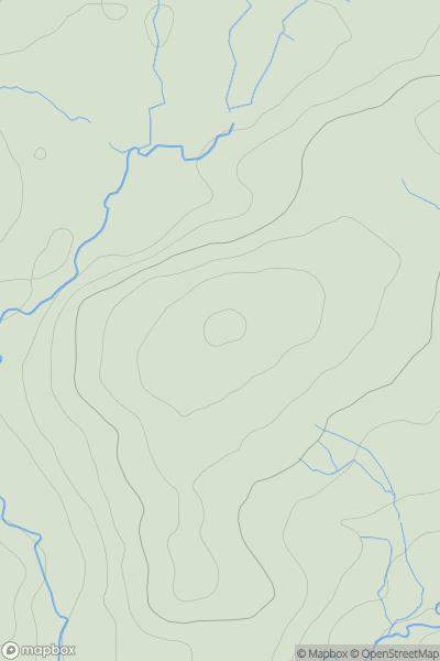 Thumbnail image for Coombe Hill [South West England] [SX407871] showing contour plot for surrounding peak